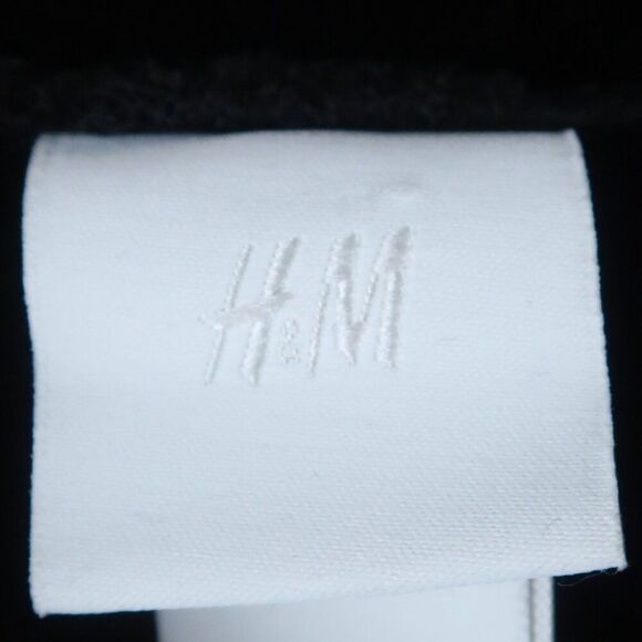 H&M BLACK VELVET RHINESTONE STUDDED LONG SLEEVE HIGH NECK DRESS SIZE SMALL - Picture 3 of 12